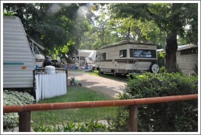 Street inside the resort